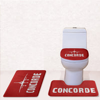 Thumbnail for Concorde & Plane Designed Toilet Seat Cover Three-piece Set