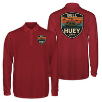 Thumbnail for Retro BELL HUEY UH-1 Designed Long Sleeve Polo T-Shirts (Double-Side)