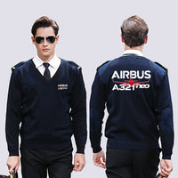 Thumbnail for Amazing Airbus A321neo Designed Wool Pilot Sweaters