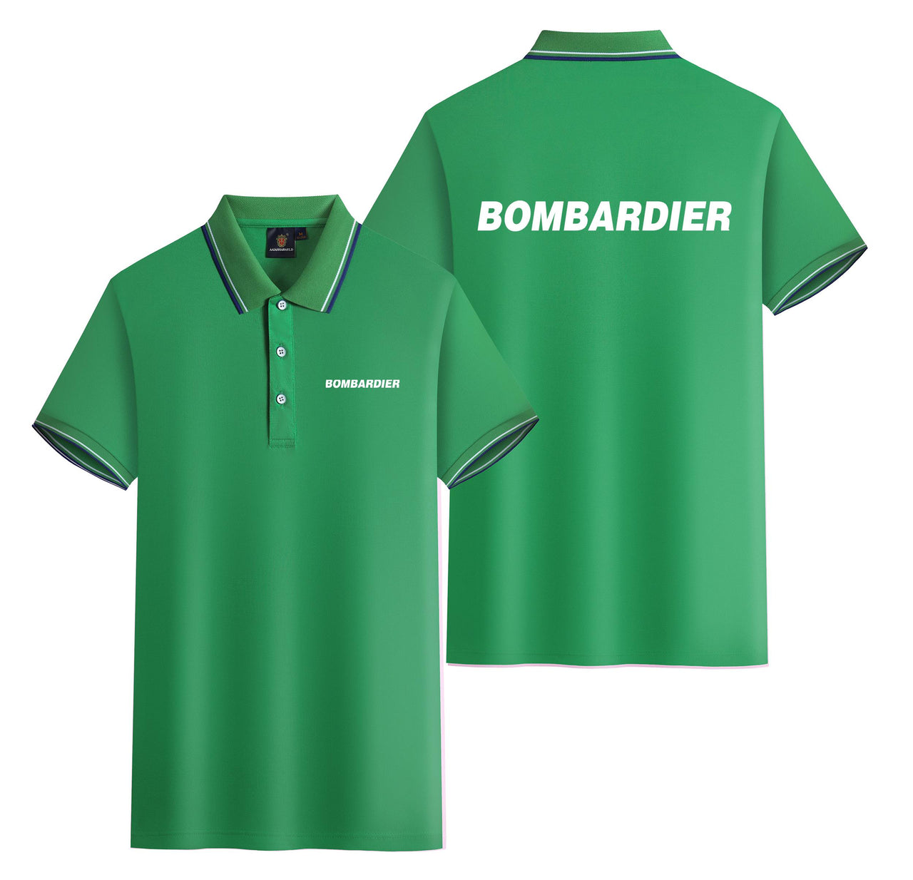 Bombardier & Text Designed Stylish Polo T-Shirts (Double-Side)