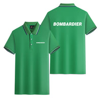 Thumbnail for Bombardier & Text Designed Stylish Polo T-Shirts (Double-Side)