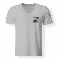 Thumbnail for Boeing 737 Engine & CFM56 Designed V-Neck T-Shirts - view 15