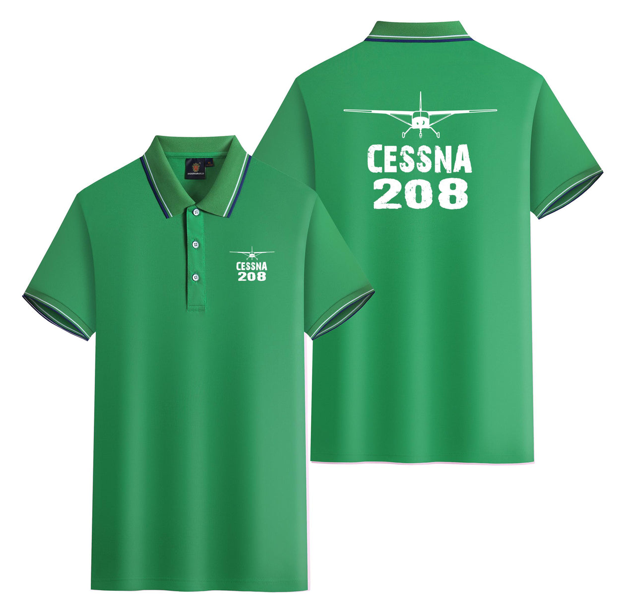 Cessna 208 & Plane Designed Stylish Polo T-Shirts (Double-Side)