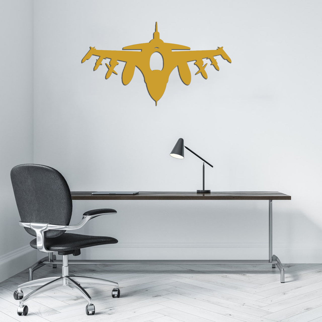 Fighter Jet 16 Silhouette Designed Wall Metal Signs