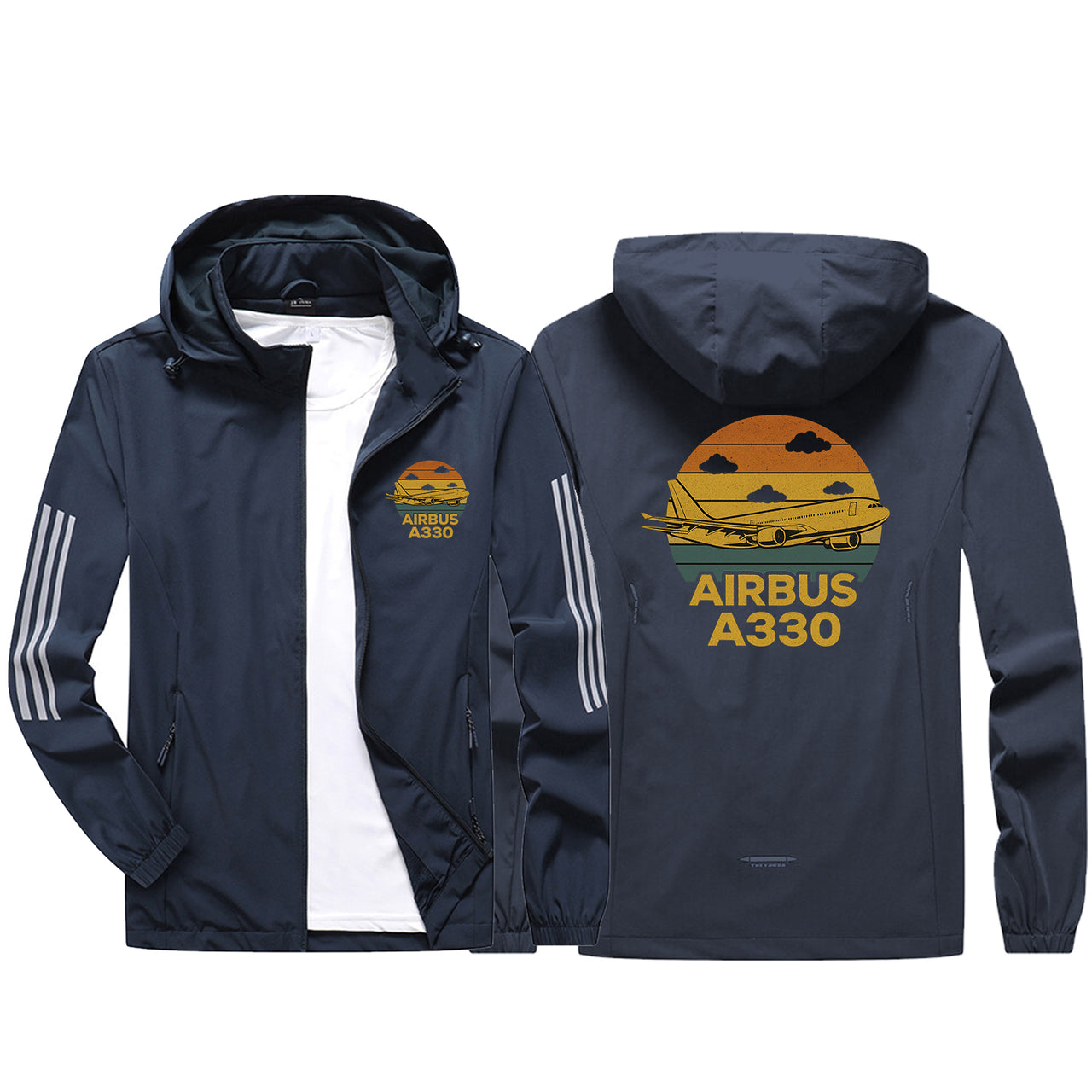 Retro Airbus A330 Design Sport & Running Jackets