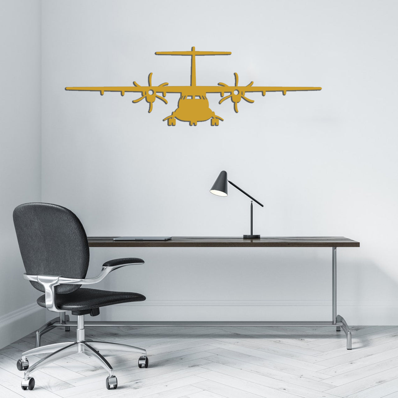 ATR-72 Silhouette Designed Wall Metal Signs