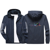 Thumbnail for Multicolor Airplane Sport & Running Jackets