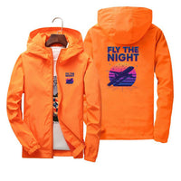 Thumbnail for Fly The Night Designed Thin Windbreaker Jackets