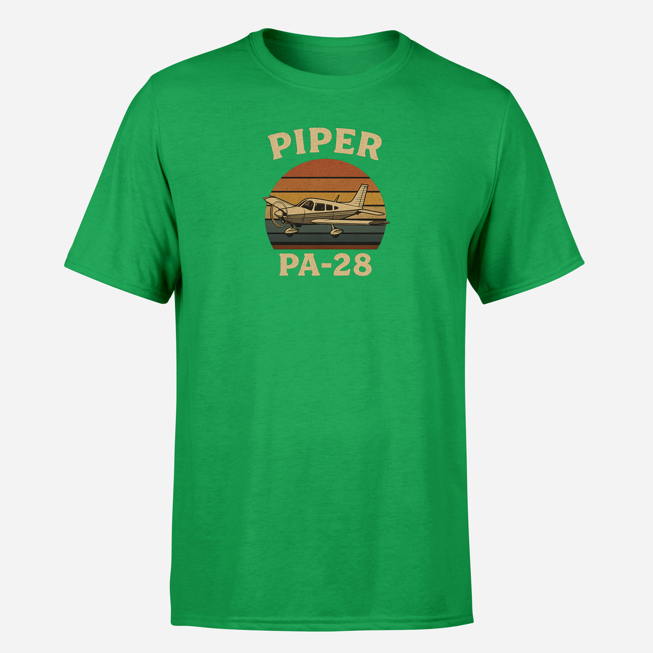 Retro Piper PA-28 Design Super Quality T-Shirts