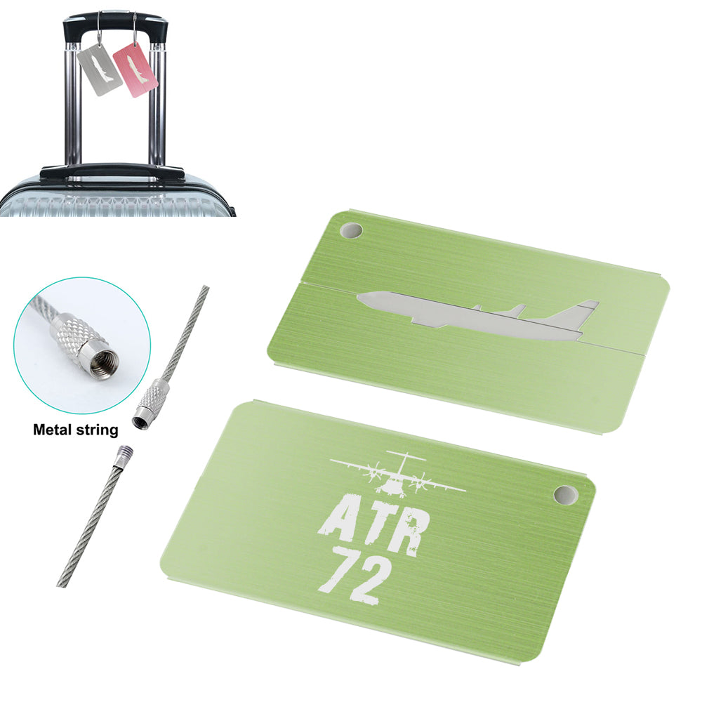 ATR-72 & Plane Designed Aluminum Airplane Luggage Tags