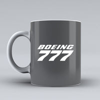 Thumbnail for Boeing 777 & Text Designed Ceramic White Mugs