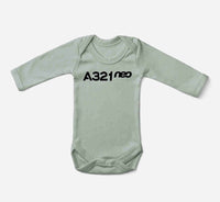 Thumbnail for A321neo & Text Designed Baby Bodysuits