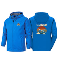Thumbnail for Retro I Love Gliding Designed Rain Jackets & Windbreakers