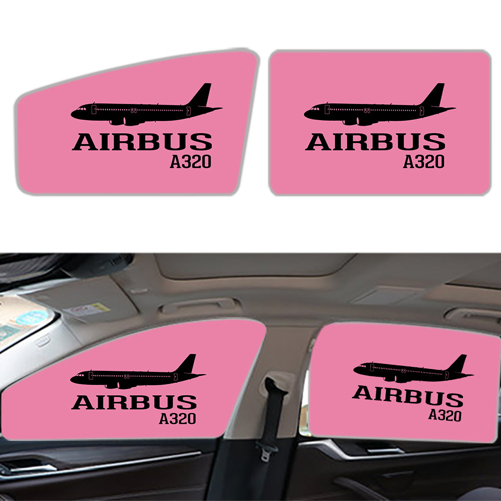 Airbus A320 Printed Designed Car Sun Shade (Side window)