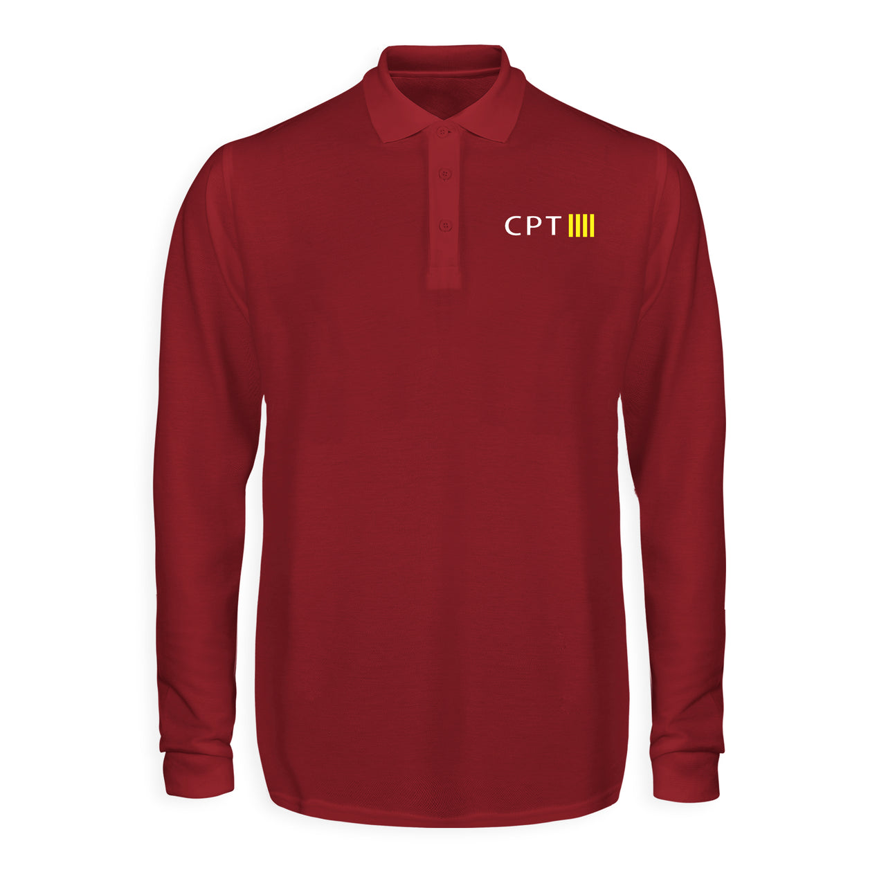 CPT & 4 Lines Designed Long Sleeve Polo T-Shirts