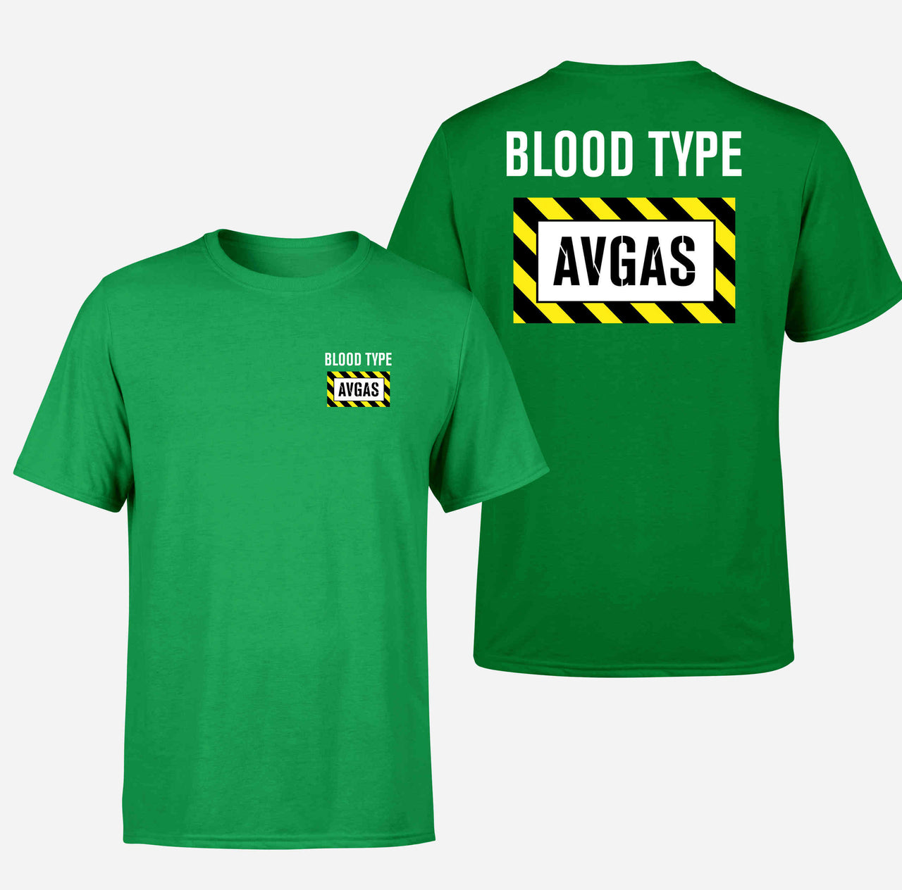 Blood Type AVGAS Double-Side T-Shirts