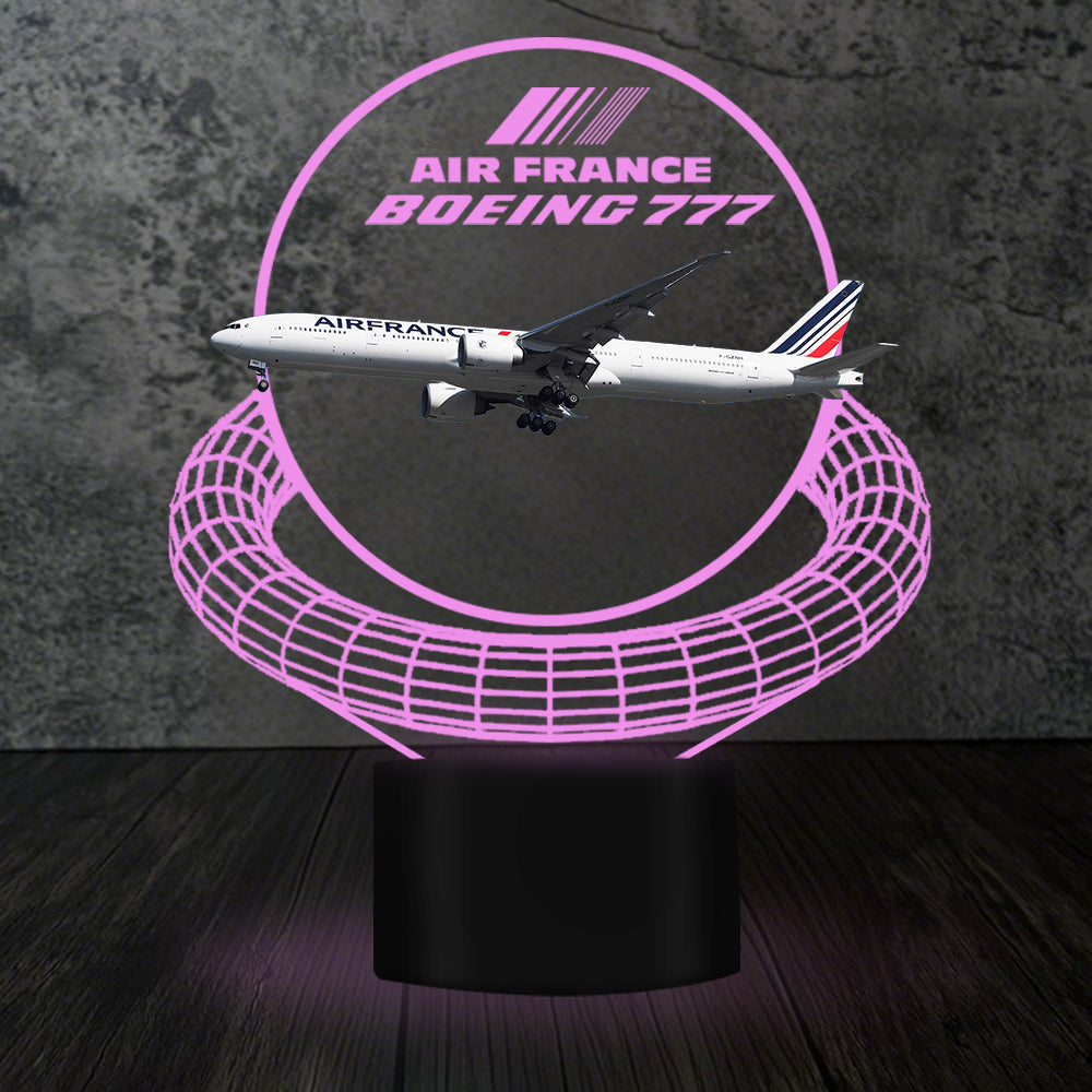 Air France Boeing 777 Designed 3D Lamp