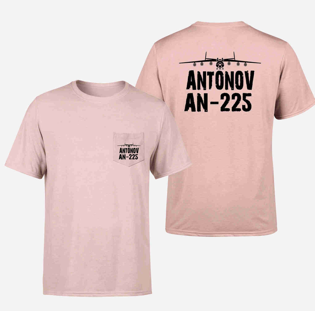 Antonov AN-225 & Plane Designed Pocket T-Shirts