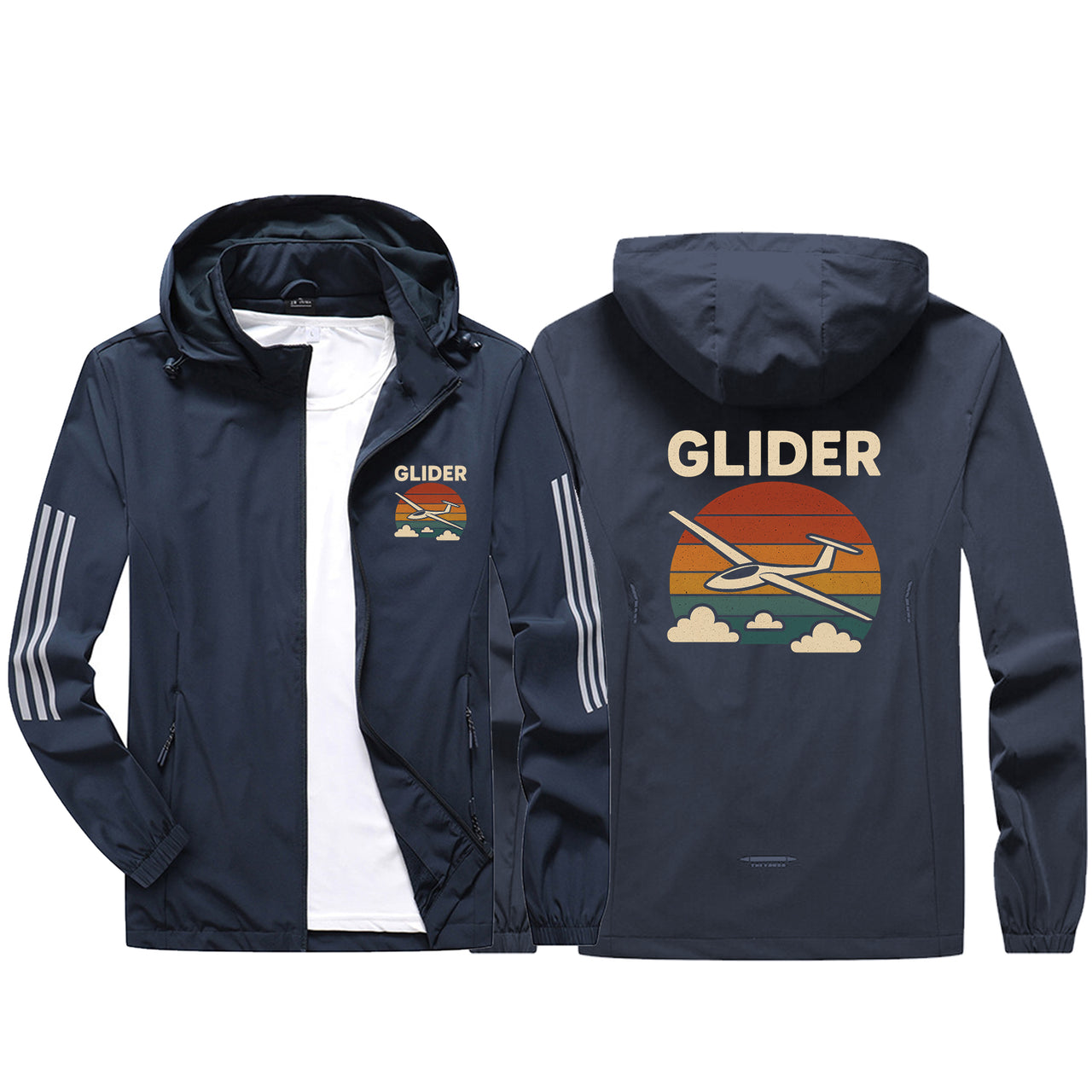Retro I Love Gliding Design Sport & Running Jackets