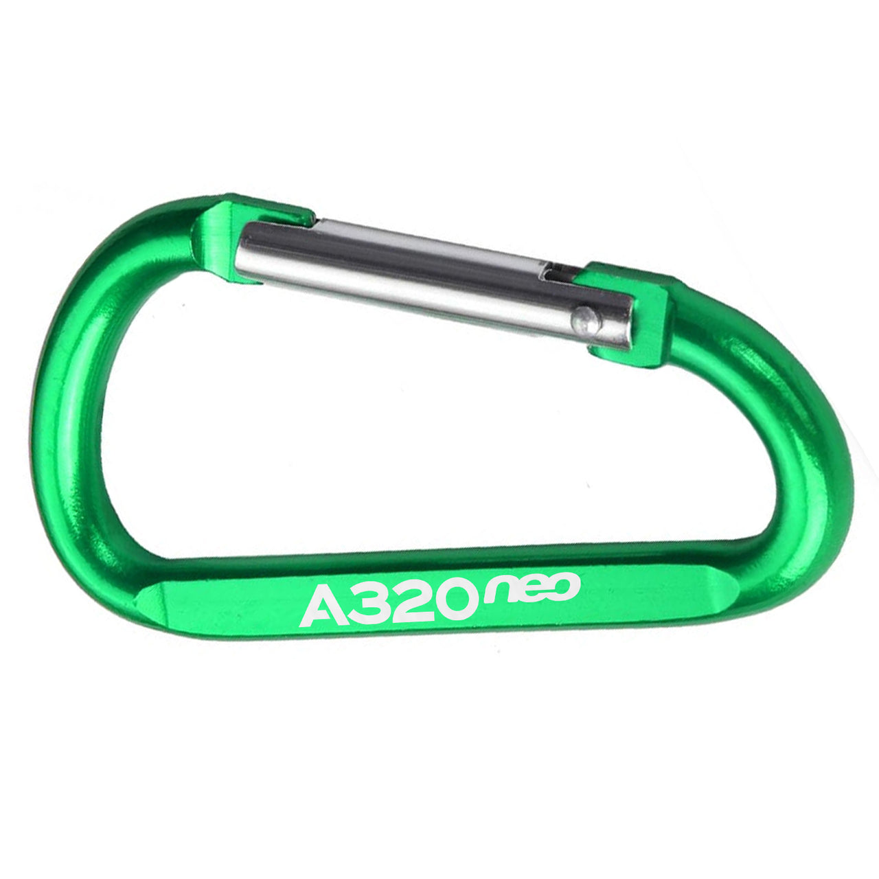 A320neo & Text Designed Aluminum Alloy Carabiner Key chains