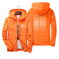 Thumbnail for Born To Fly Opacity Designed Thin Windbreaker Jackets