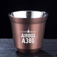 Thumbnail for Airbus A380 & Plane Designed Double Wall Stainless Steel Coffee Mugs