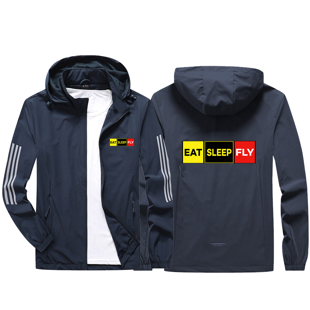 Eat Sleep Fly (Colourful) Sport & Running Jackets