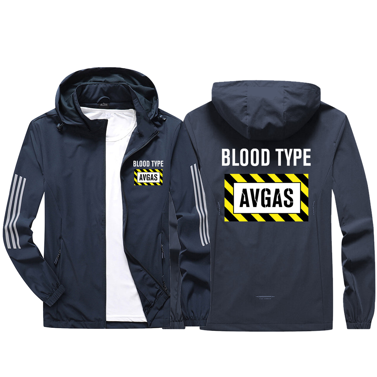 Blood Type AVGAS Sport & Running Jackets