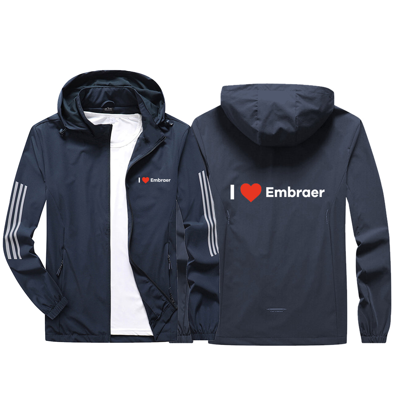 I Love Embraer Sport & Running Jackets