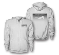 Thumbnail for Airbus A350XWB & Dots Designed Zipped Hoodies