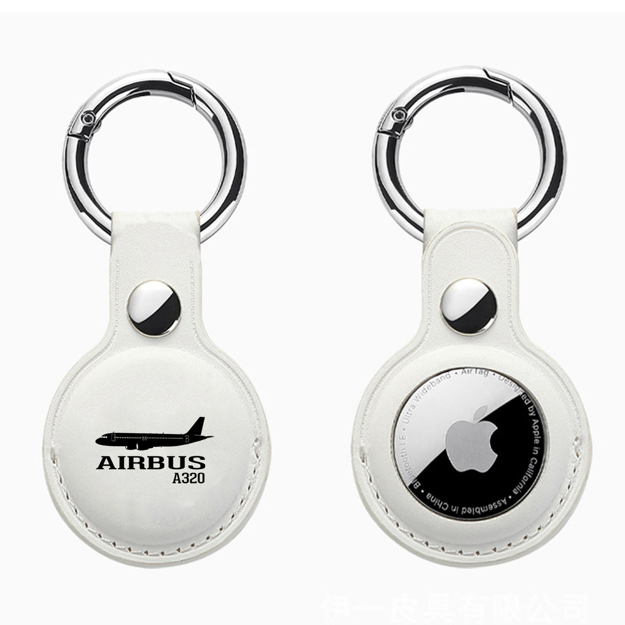 Airbus A320 Printed Design Airtags Leather Cases