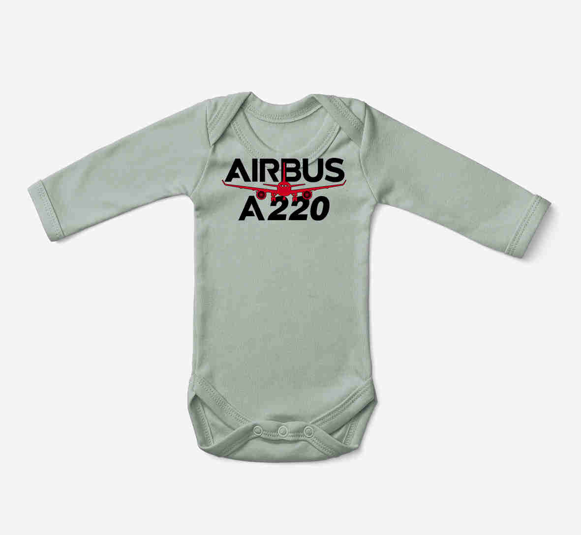 Amazing Airbus A220 Designed Baby Bodysuits