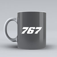 Thumbnail for 767 Flat Text Designed Ceramic White Mugs
