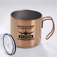 Thumbnail for Flying is Importanter Designed Stainless Steel Portable Mugs