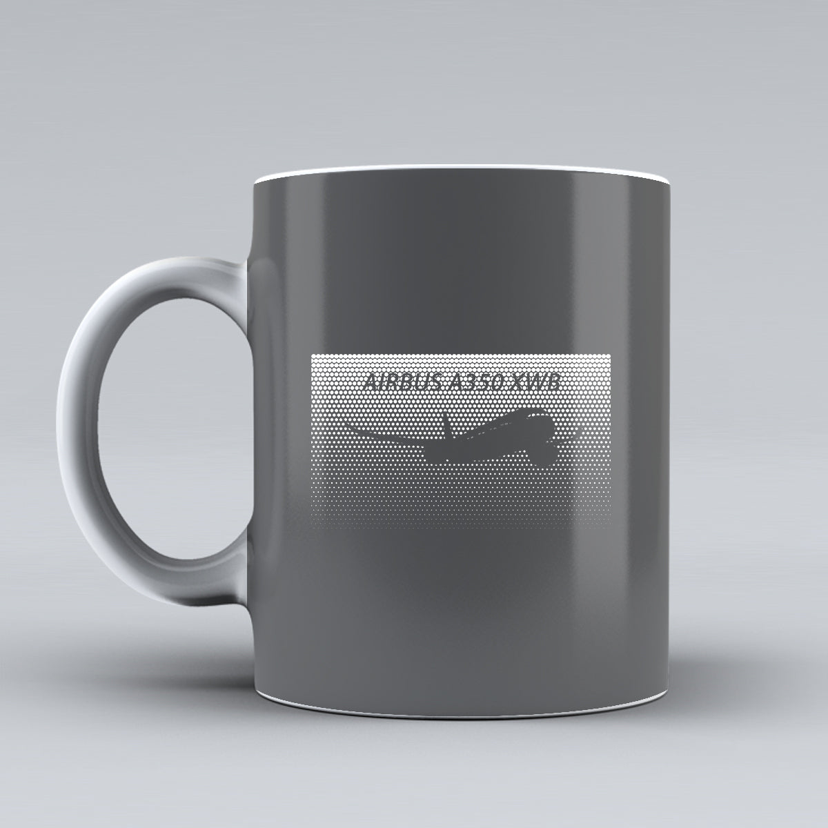 Airbus A350XWB & Dots Designed Ceramic White Mugs