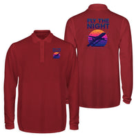 Thumbnail for Fly The Night Designed Long Sleeve Polo T-Shirts (Double-Side)