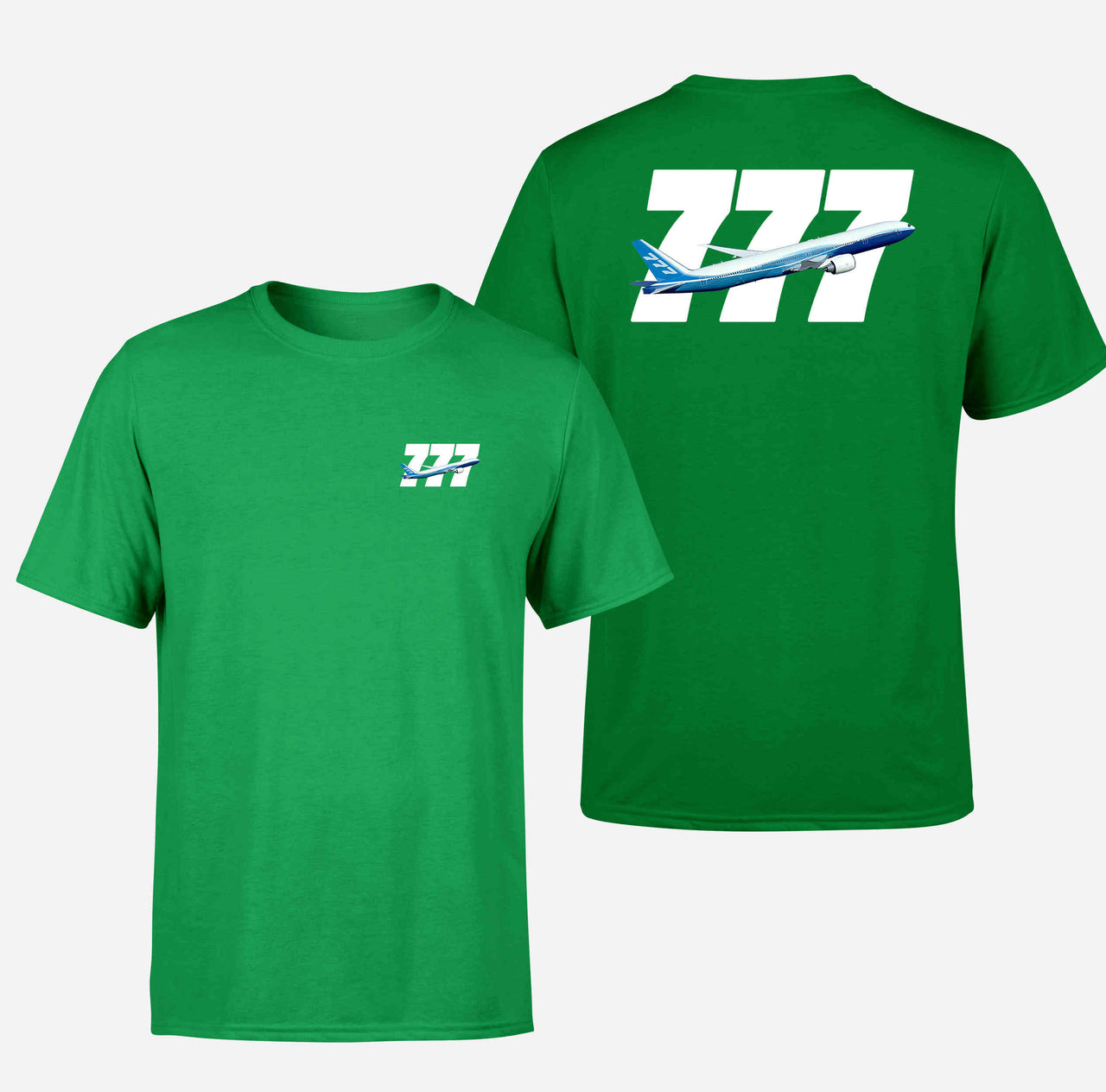 Super Boeing 777 Designed Double-Side T-Shirts