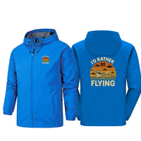 Thumbnail for Retro I'D Rather Be Flying Designed Rain Jackets & Windbreakers