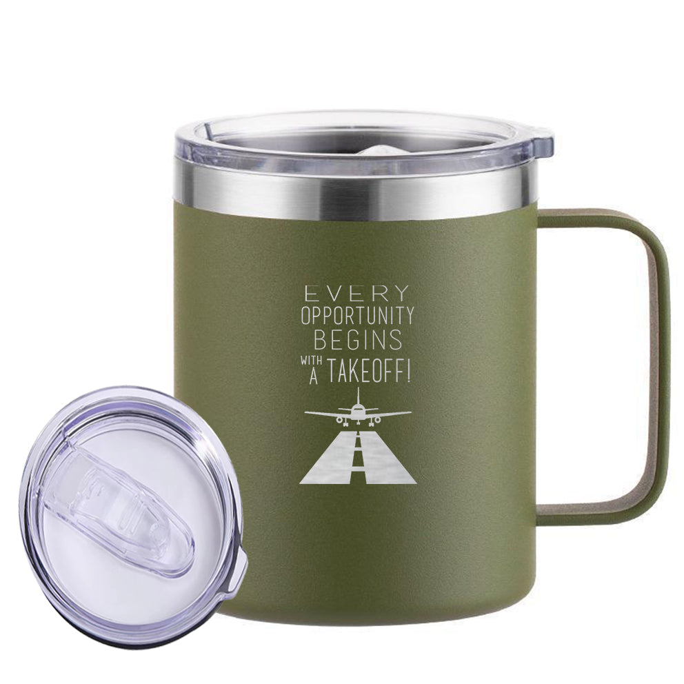 Every Opportunity Designed Stainless Steel Laser Engraved Mugs