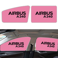 Thumbnail for Airbus A340 & Text Designed Car Sun Shade (Side window)
