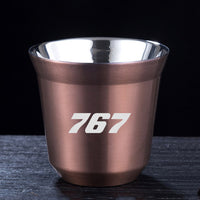 Thumbnail for 767 Flat Text Designed Double Wall Stainless Steel Coffee Mugs