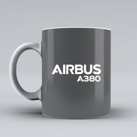 Thumbnail for Airbus A380 & Text Designed Ceramic White Mugs