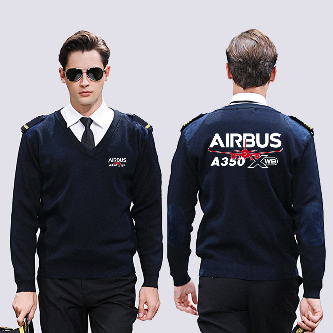 Amazing Airbus A350 XWB Designed Wool Pilot Sweaters