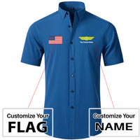 Thumbnail for Custom Flag & Name with Badge 6 Design Super Quality Short Sleeve Shirts