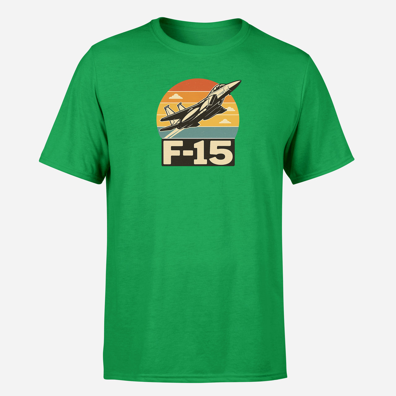 Retro Fighter Jet F15 Design Super Quality T-Shirts