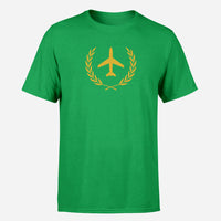 Thumbnail for Leaf & Airplane Design Super Quality T-Shirts