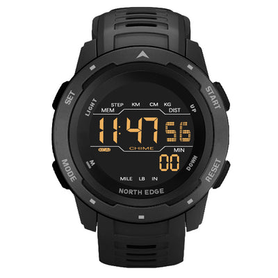 Waterproof 50m Smart Watch Sports watch Dual Time Running Pedometer Countdown aviation-themed shock-resistant pilot watch, po.