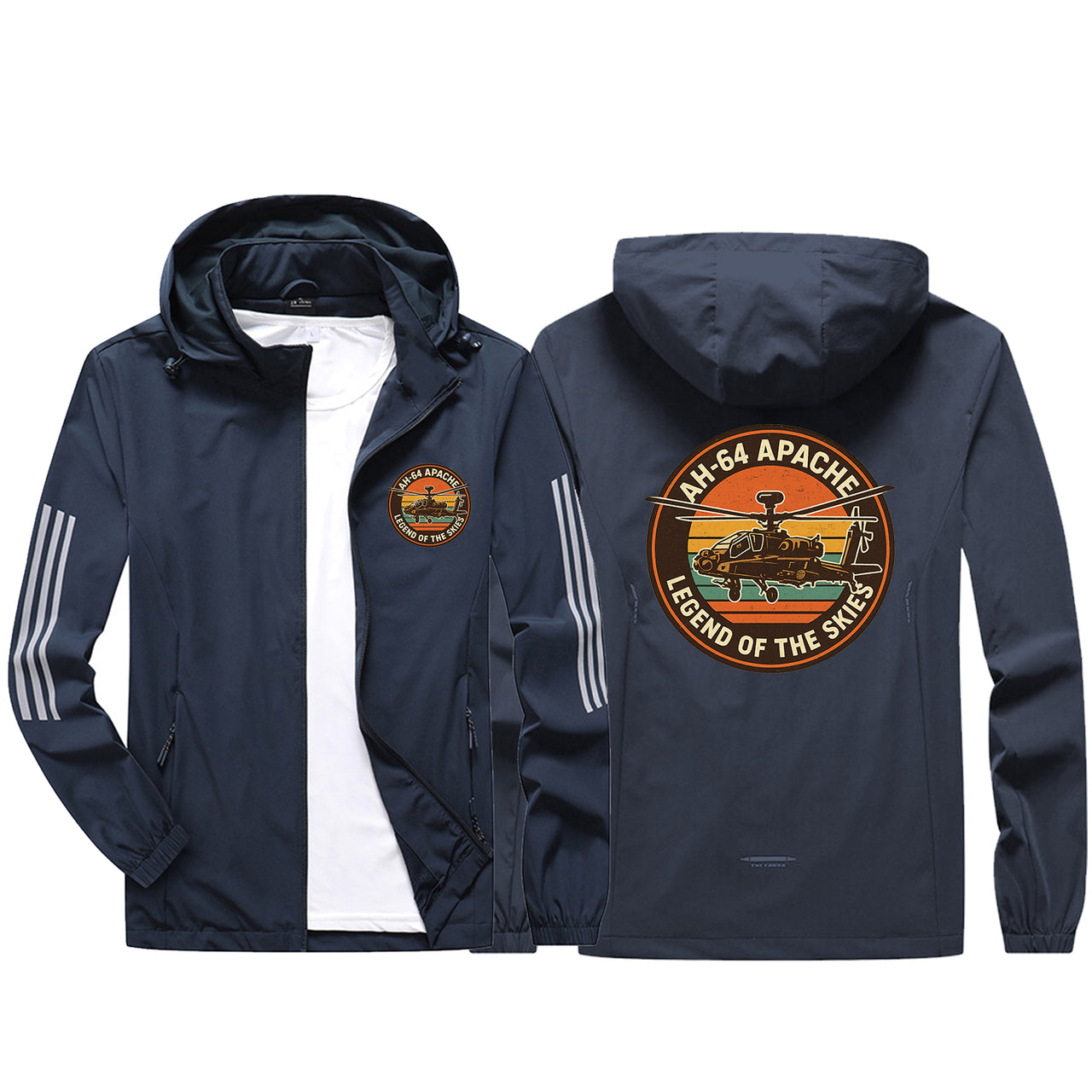 Retro Apache AH-64 Design Sport & Running Jackets