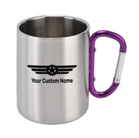 Thumbnail for Custom Name (Badge 6) Designed Stainless Steel Outdoors Mugs