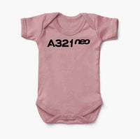 Thumbnail for A321neo & Text Designed Baby Bodysuits